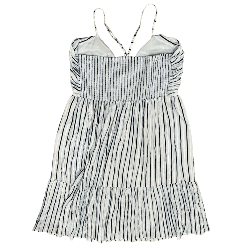 Tie-Front Ruffle Hem Maxi Dress XL Prairie Cottage core Y2K Boho Coastal Cowgirl - Picture 8 of 11